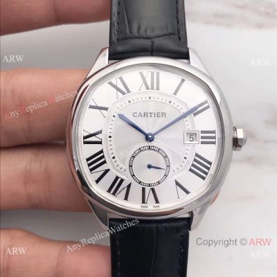Swiss Cartier De Drive SS White Roman Dial 41mm Watch WGNM0003 Knock off